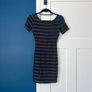 Navy and gold rhinestone Soprano dress size small